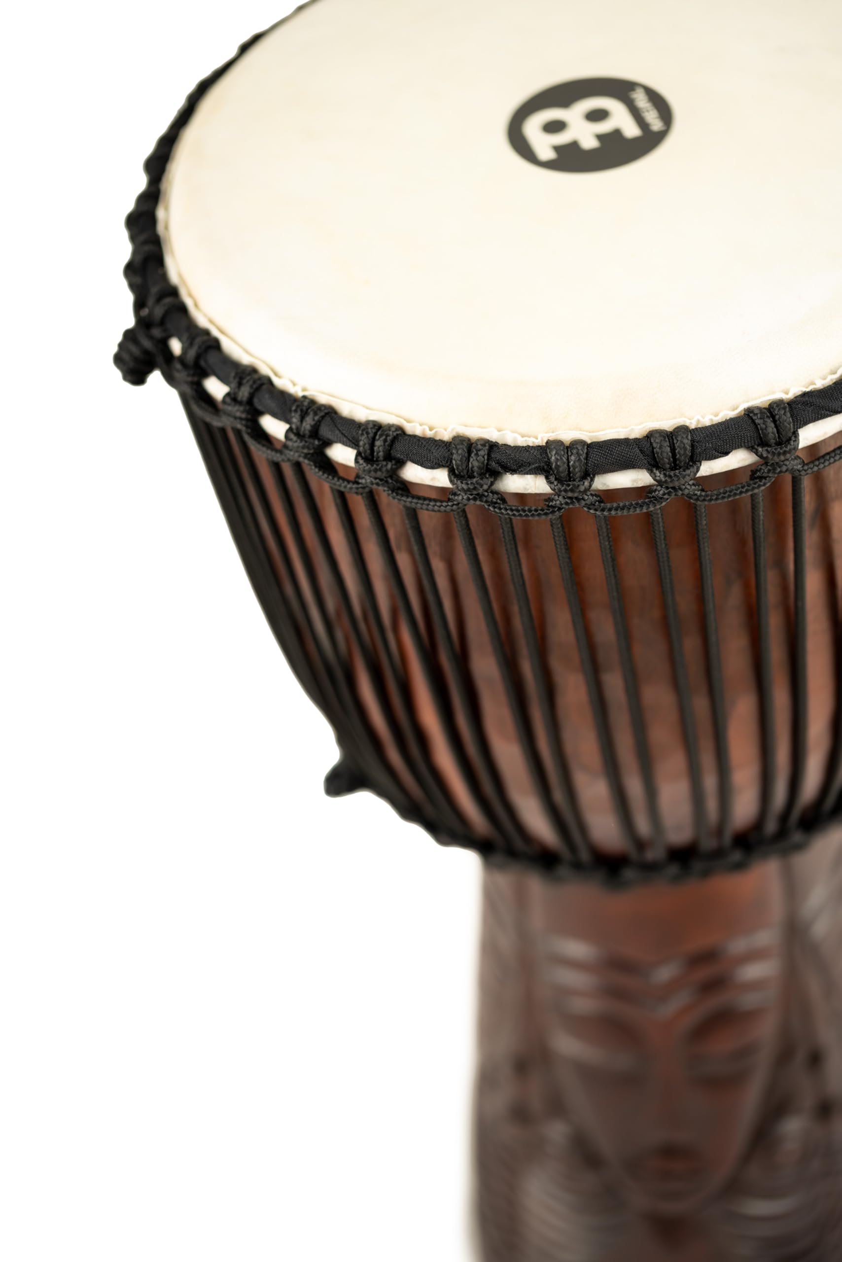 Meinl Percussion African Style Djembe – Grande Percussion à Main – Avec Peau de Chèvre – Diamètre 12 pouces – Acajou, Marron (PROADJ4-L)