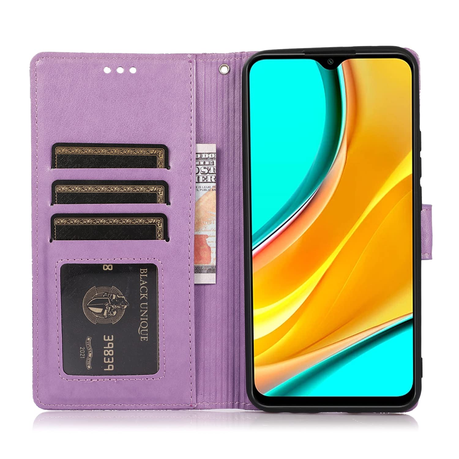 Custodia per Redmi 9 Case/Redmi 9 Prime/Poco M2 M2004J19PI con vetro