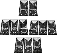 Vista 2 de Agujas de tejer circulares, agujas de tejer circulares de 16 pulgadas, aguja de tejer artesanal, tamaño 4, juego de tejido de suéter (16.9 in), 11