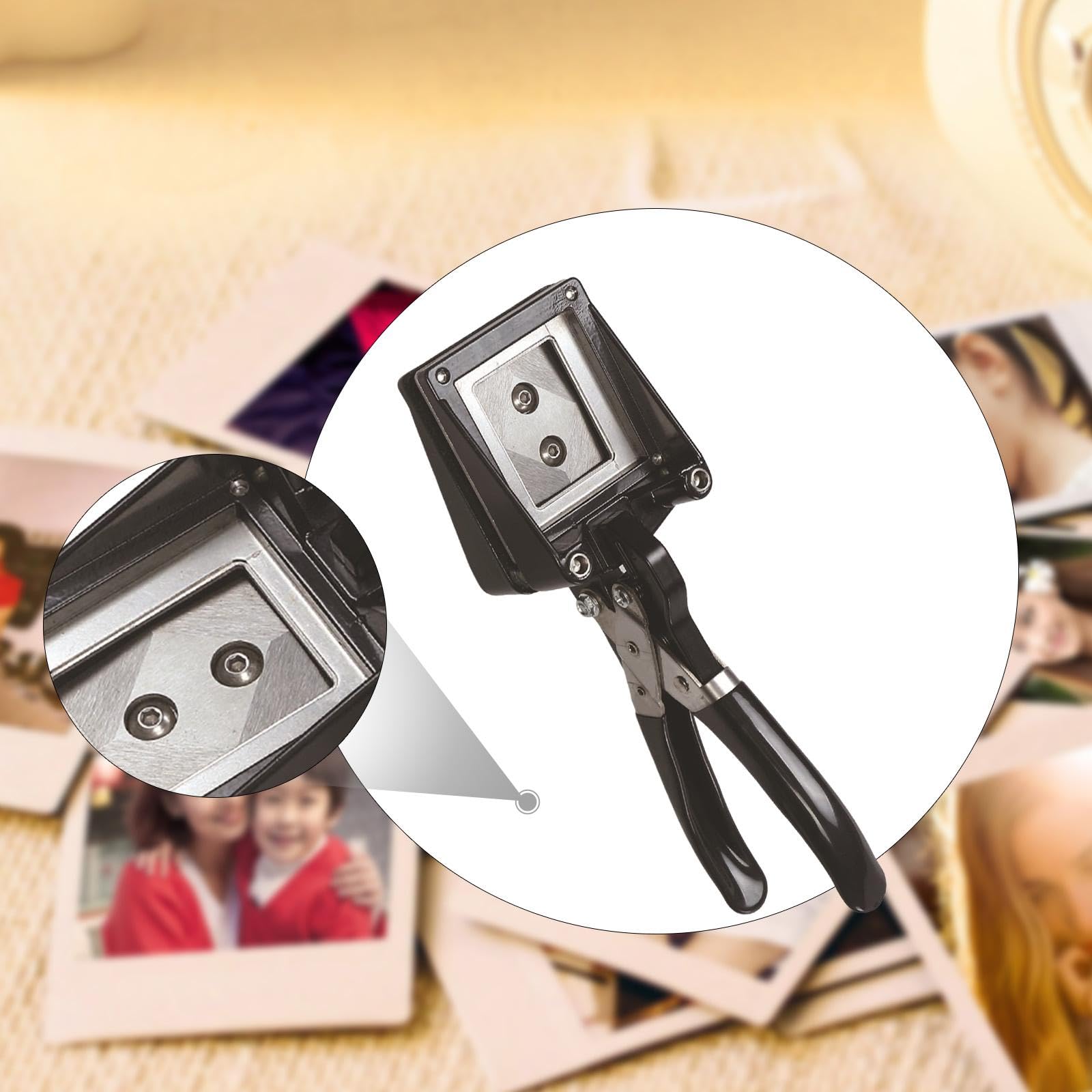 Taglierina per fototessere, fustellatrice per documenti d'identità, facile da usare, strumento di taglio della carta per studio fotografico di, 3.5 X 4.5 Cm