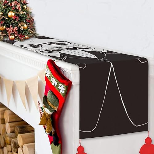 Miniatura 5 de Panda Cool Animal Bear Pandas Christmas Table Runner Dining Table Decor Christmas Decorations Indoor Home Decor Christmas Table Runners Xmas Navidad