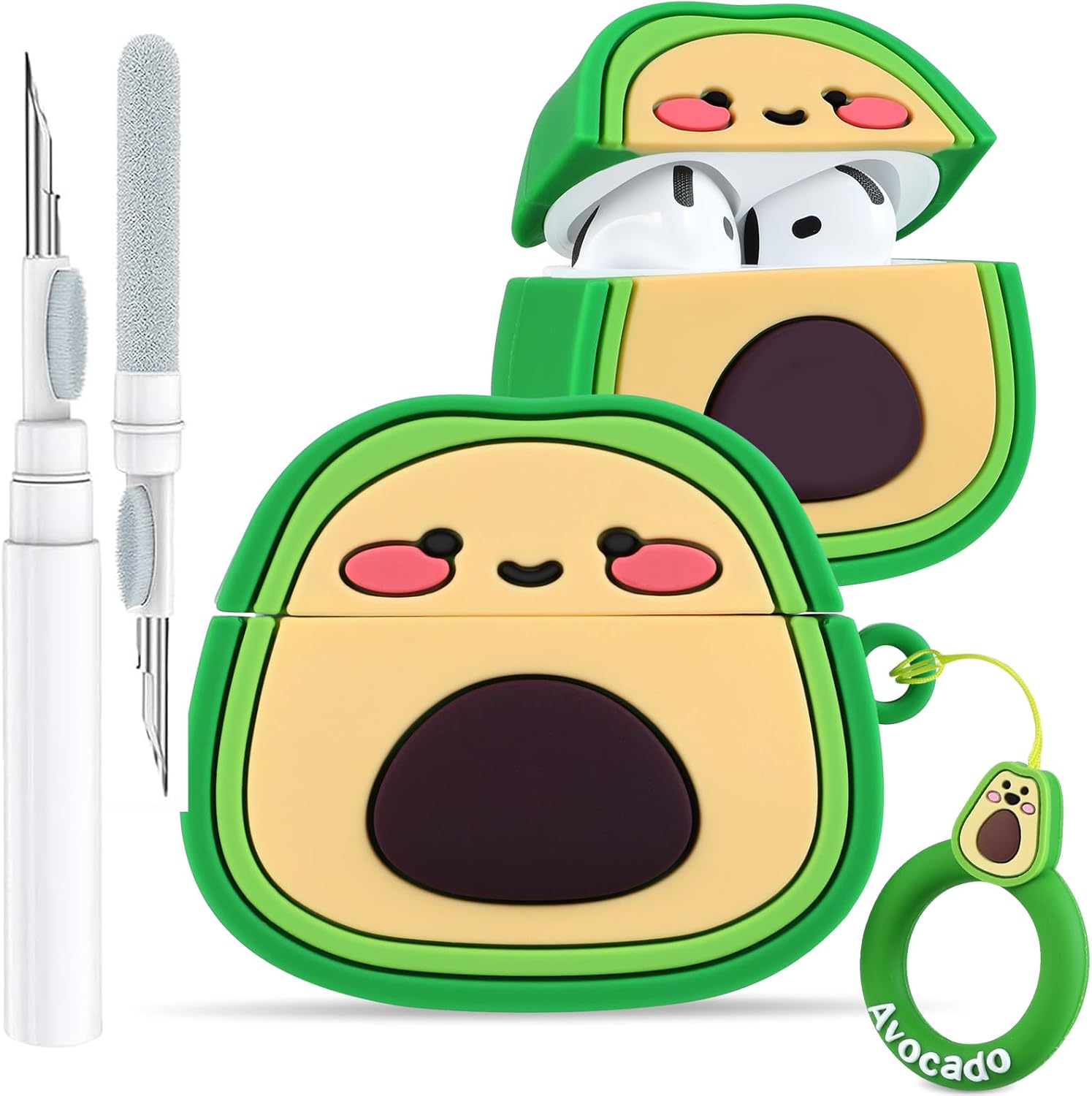 Avocado Cute Kawaii AirPods 4 Case