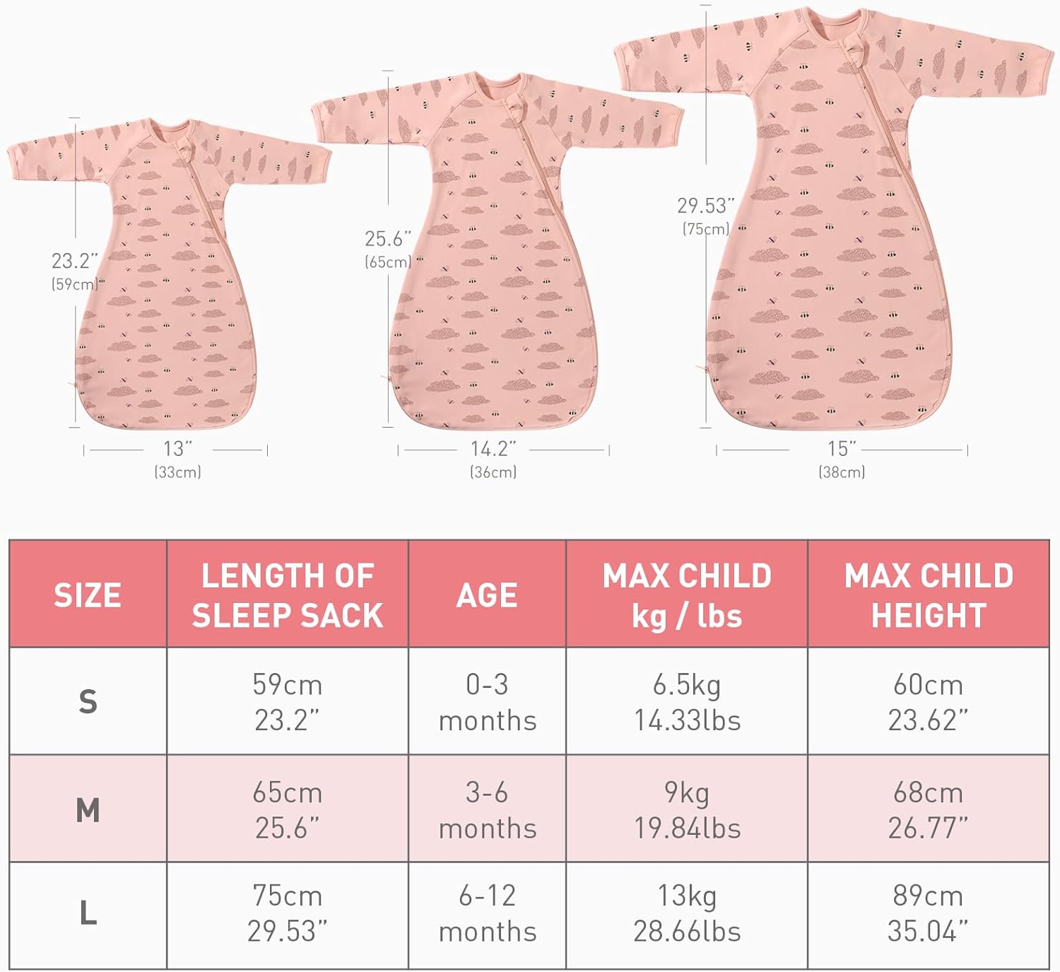 Organic Cotton Baby Transitional Swaddle Sack 6-12 Months Arms Up Sleeves Mitten Cuffs 2 Pack, Soft Wearable Swaddling Blanket Sleeping Sacks for Newborn Baby Boys Girls Calms Startle Reflex Sleep Bag