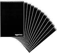 Amazon Basics Gregg Rule Steno Notebooks, Green Tinted Paper, 80 Sheets, 6x9", 12-Pack for Organized Notes