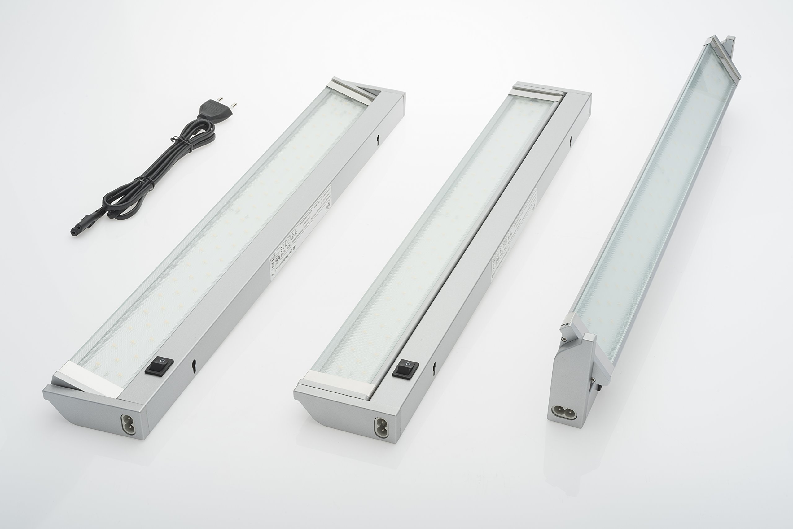 Rolux LED Unterbauleuchte 15W CCT 3000K~6500K Anbauleuchte Aluminium, 15 watts, silber, 91,3 x 8,5 x 3,5 cm