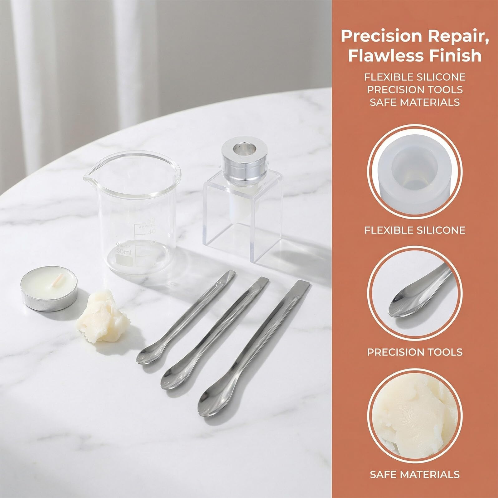 Kit para Hacer Pintalabios Diseño Portátil con Molde de Silicona y Plástico y Compatibilidad para Reparación de Brillo Labial en Casa