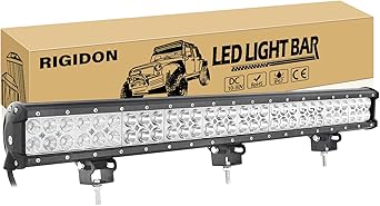 RIGIDON 28Inch 180W Light Bar, Double Row Flood Spot Combo 18000LM LED Light Bar Waterproof Driving Boat Road LED Work Light for ATV UTV Truck