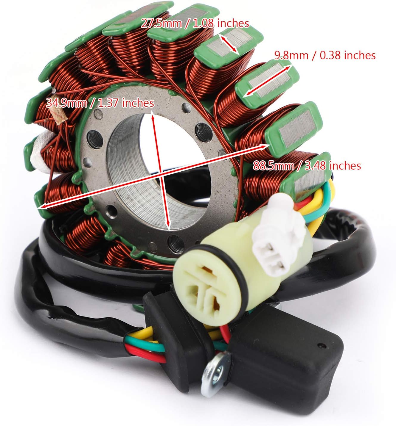 Areyourshop Stator Generator with key dimensions labeled