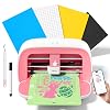 Likcut S501 Plotter Machine 13.97 cm Mini Cutting Plotter Available for Vinyl Iron on and Cards with Starter Set Pink