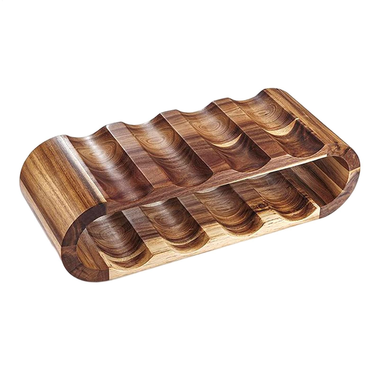 Portabottiglie In Legno A 2 Ripiani 8 Posti Organizzazione Risparmio Spazio | Di Archiviazione Per Vino Per Appassionati Regalo Casa Arredamento Interni