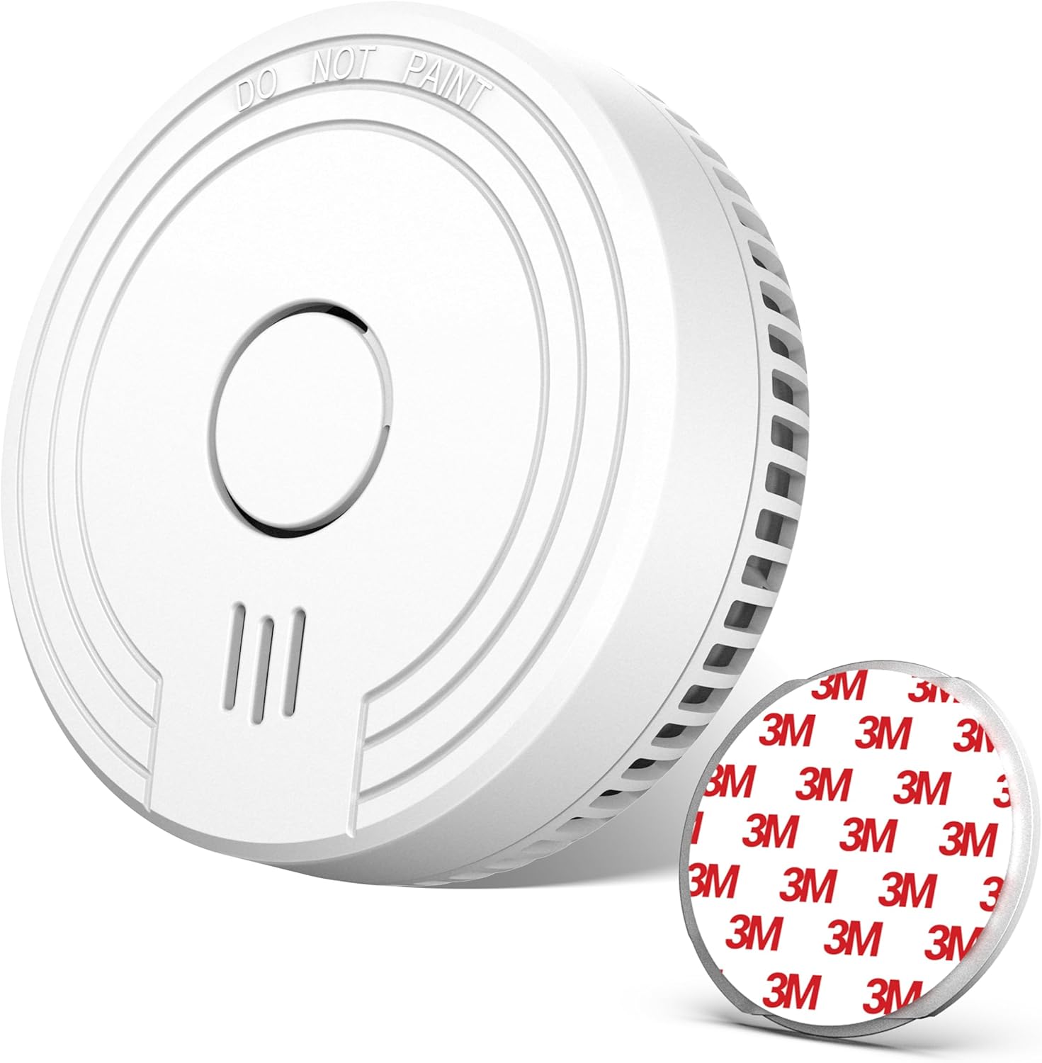 Ecoey Smoke Detector Fire Alarm with Photoelectric Technology, Fire Detector with Test Button and Low Battery Signal, Fire Alarm for Bedroom and Home, FJ136GB, 1 Pack Small Ecoey Smoke Detector Fire Alarm with Photoelectric Technology, Fire Detector with Test Button and Low Battery Signal, Fire Alarm for Bedroom and Home, FJ136GB, 1 Pack Small