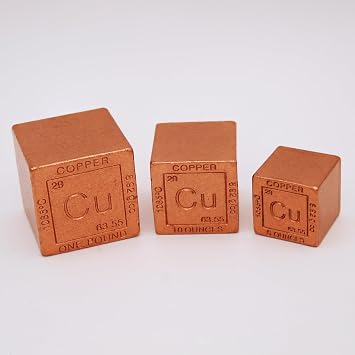 10 oz Copper Cube .999 Pure Solid Paperweight | Element Design with Certificate of Authenticity