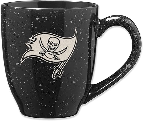 Miniatura 48 de Rico Industries, NFL Football - Taza de café de 16 oz de cerámica moteada, grabada con láser y de color de los equipos de fútbol americano de la NFL