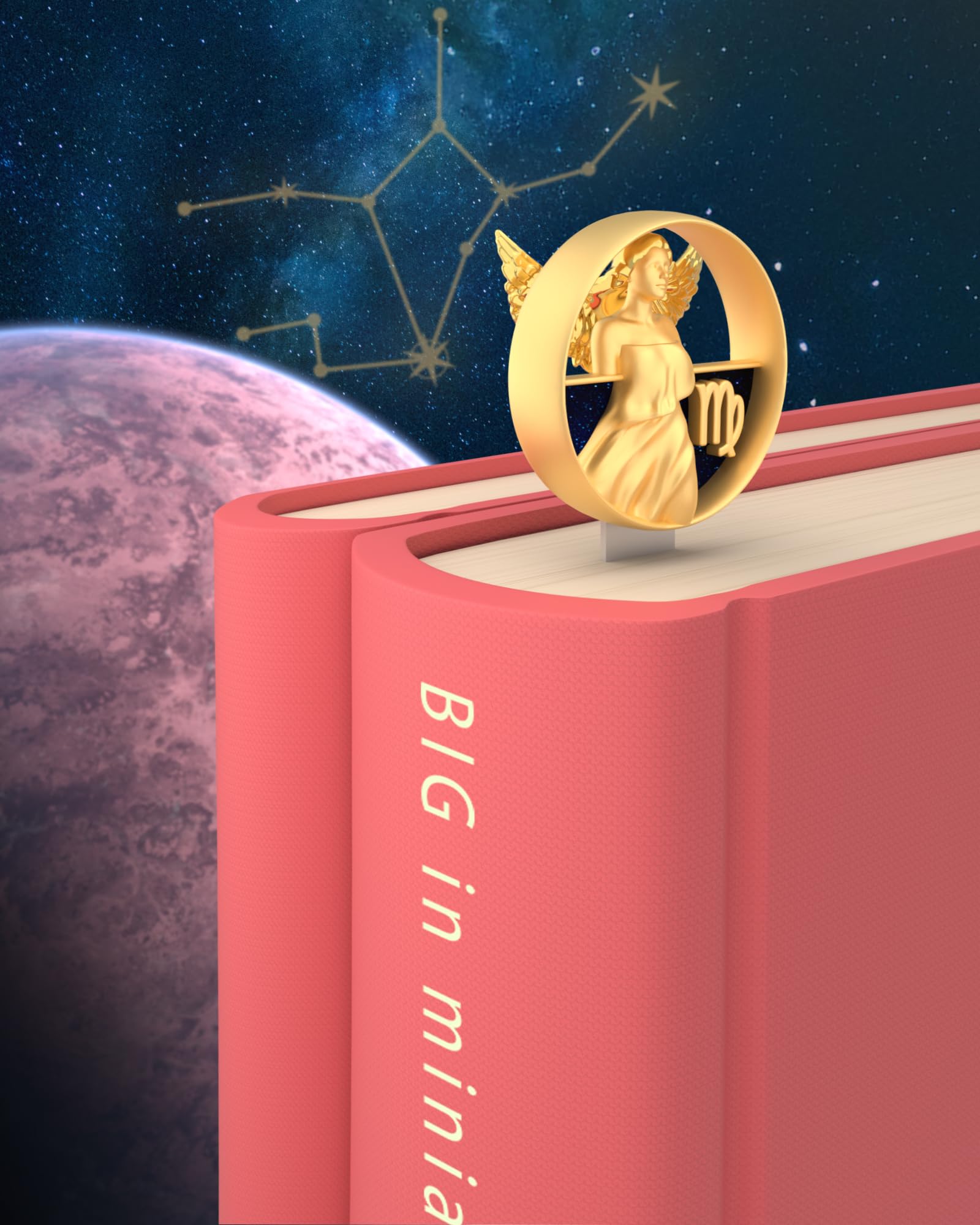 Image secondaire de Marque-page Vierge en Acier Inoxydable - Élégance et Précision