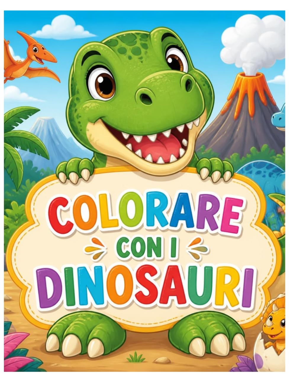 COLORARE CON I DINOSAURI: COLORA, IMPARA E DIVERTITI!