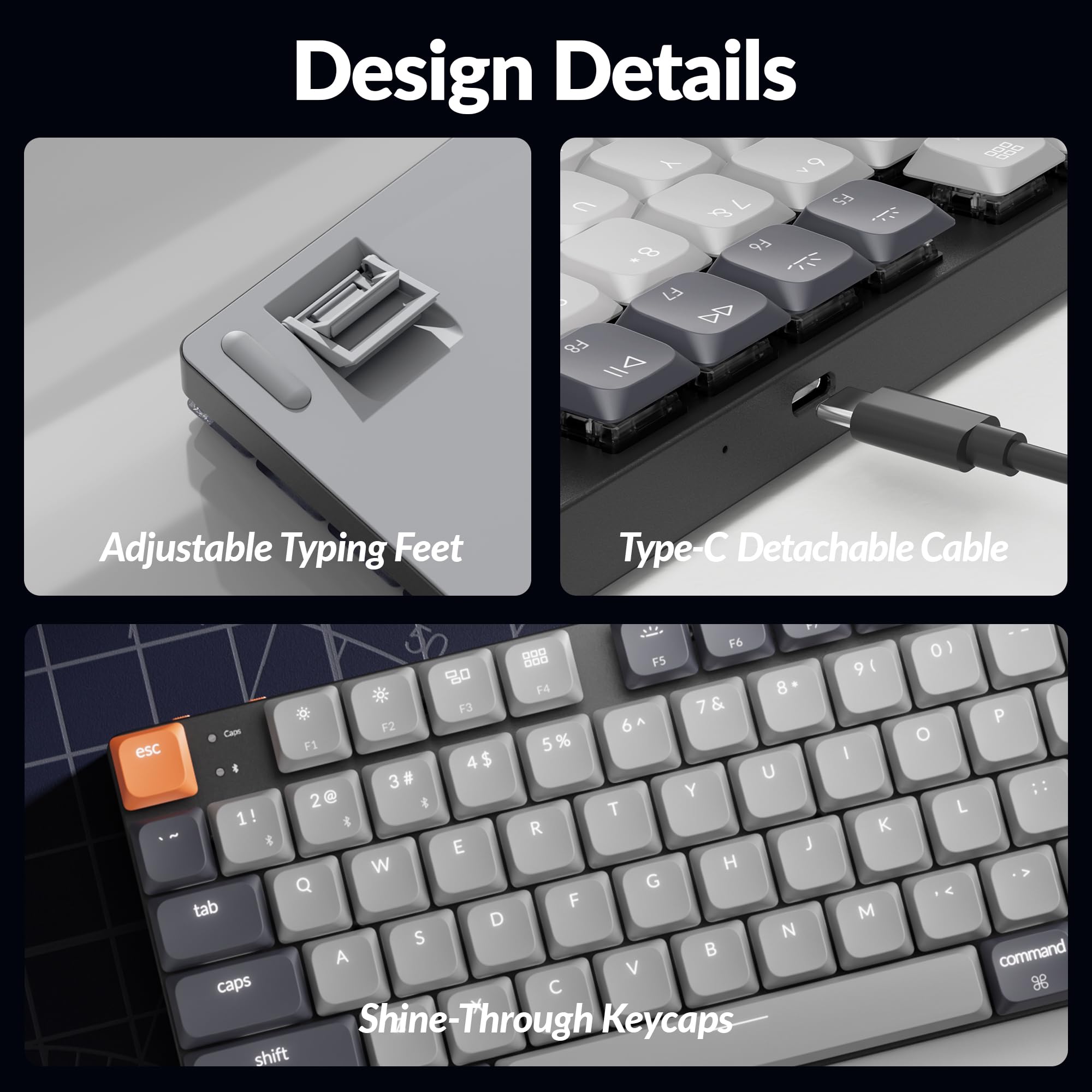 PC周辺機器 keychron K1 Wireless Mechanical keyboard Amazon.com: Keychron K1, Tenkeyless Layout 87 Keys Ultra
