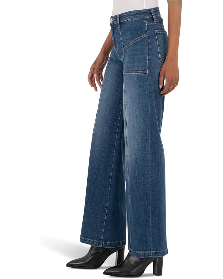 KUT from the Kloth Jean High-rise Wide Front Seam Patch Front Pockets - #2 of 4