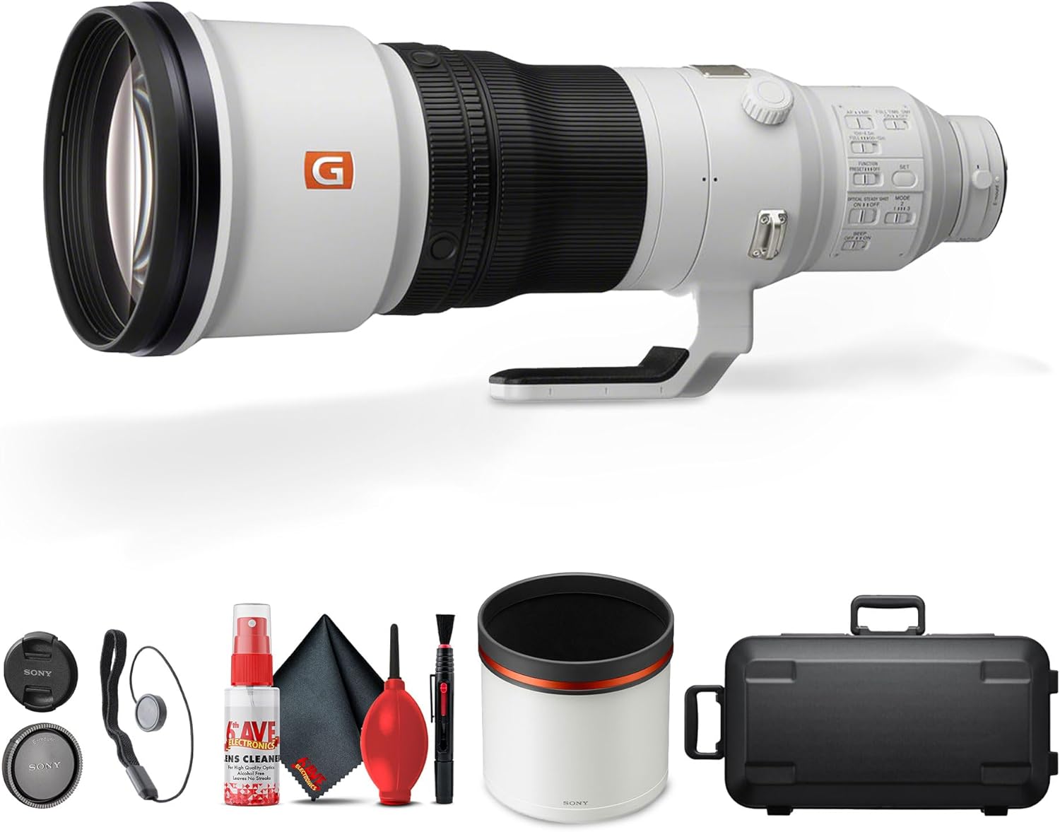Sony FE 600mm f/4 GM OSS Super Telephoto Lens (SEL600F40GM) + Cap Keeper + Cleaning Kit (Renewed)