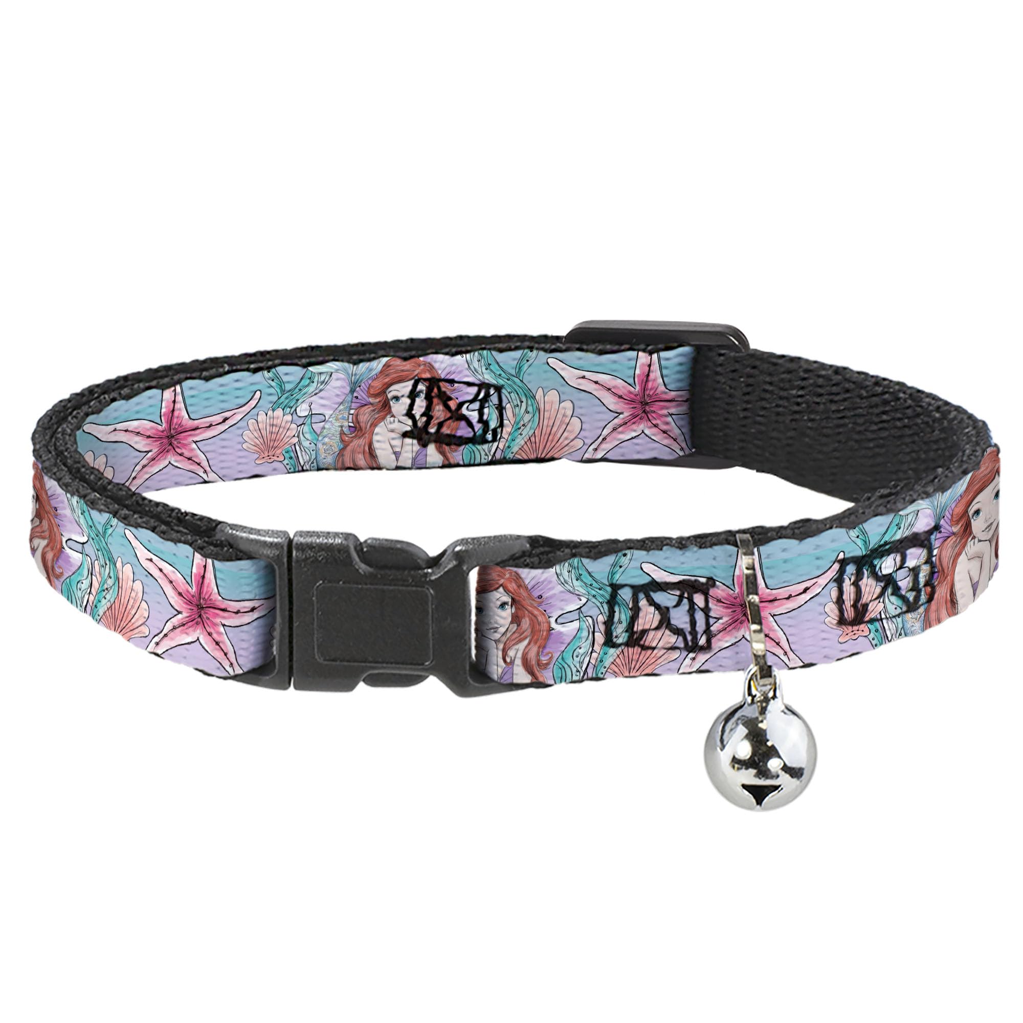 Collar para Gato de La Sirenita con Cierre de Seguridad para Exploradores del Hogar
