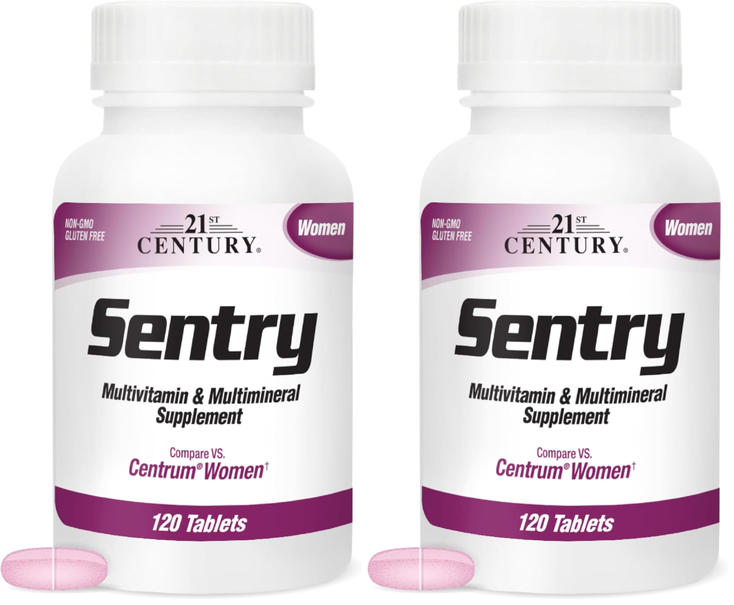 21st Century Sentry Women Multivitamin Tablets, 120 Count (Pack of 2)