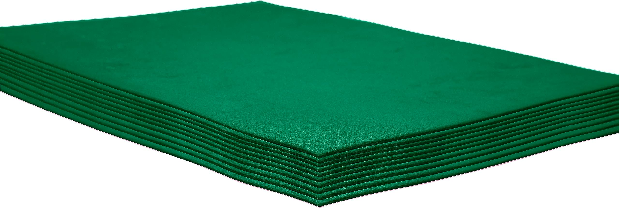 Green EVA Foam Sheets, 9 x 12 Inch, 2mm Thick Handicraft Foam Paper for Arts and Crafts, by ACTIVITYya - 10 Sheets