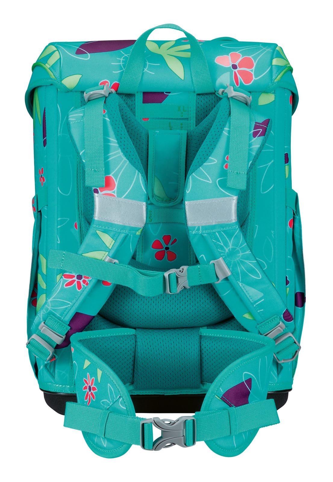 DerDieDas Schulranzen ErgoFlex Easy Set 6-teilig Butterfly Garden türkis