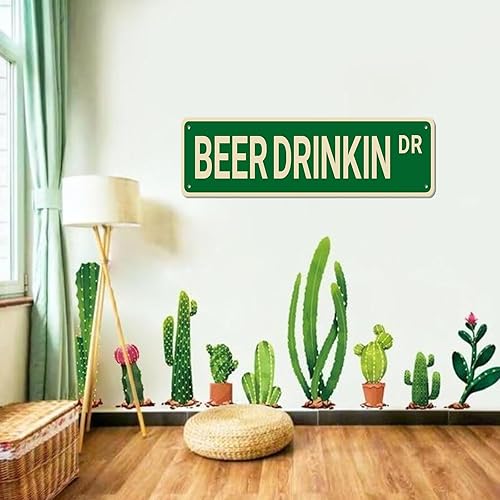 Miniatura 6 de Letrero de metal con texto en inglés "Camel Dr", letrero vintage divertido de metal retro, letrero de metal de aluminio para oficina, cocina,