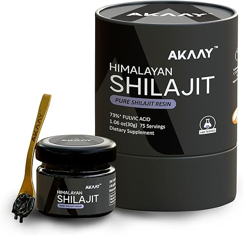 Resina Shilajit pura del Himalaya, suplemento dietético de 75 porciones, 100% puro ayurvédico Silajit Hepling para aumentar la resistencia, 1.06 oz