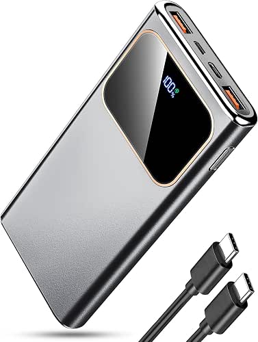 Power Bank 10000mAh, 22.5W Ricarica Rapida Powerbank per iPhone 11/12/13/14/15