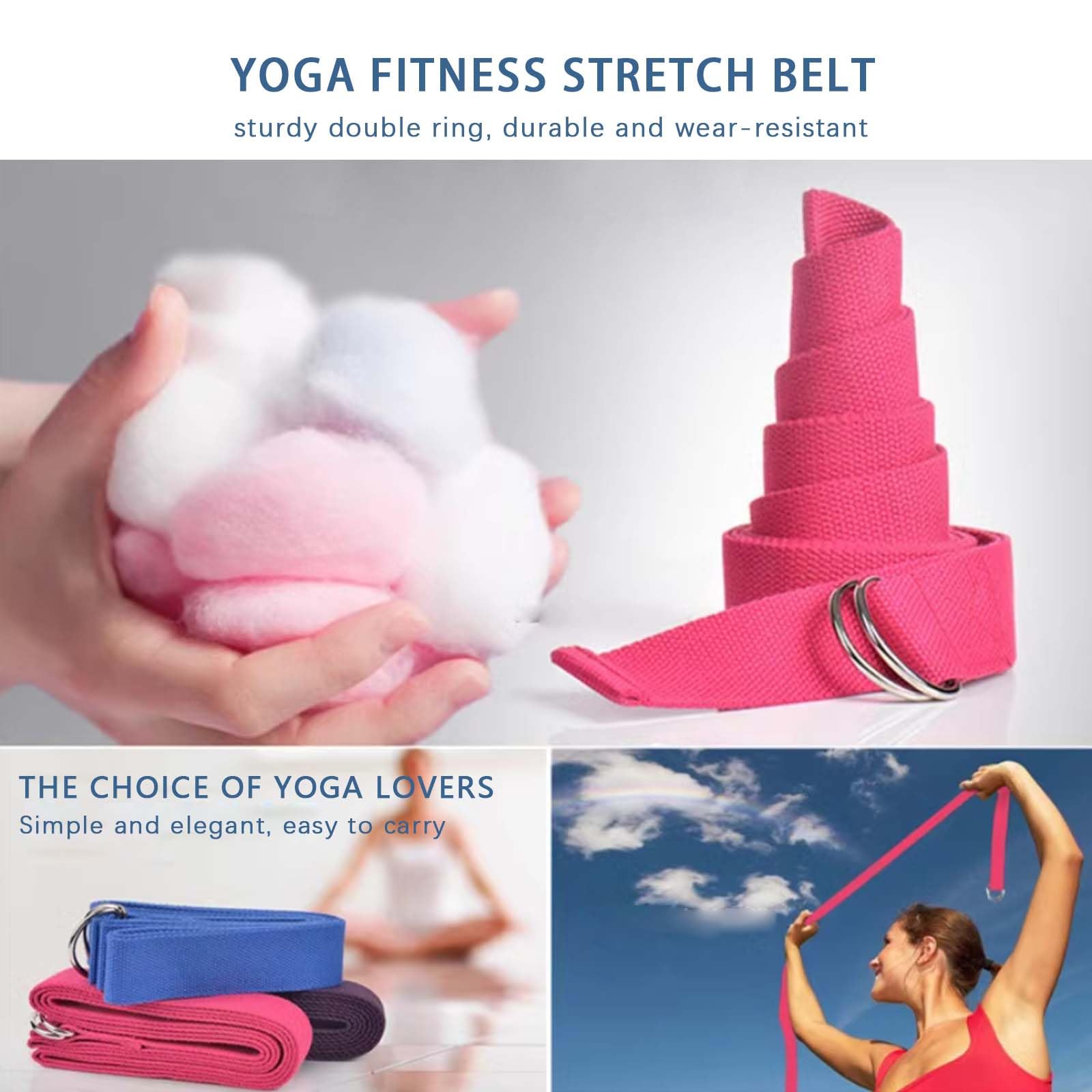 Kit de Pilates pour Femme, Bandes de Résistance, Ballon de Yoga 25 cm, Figure 8