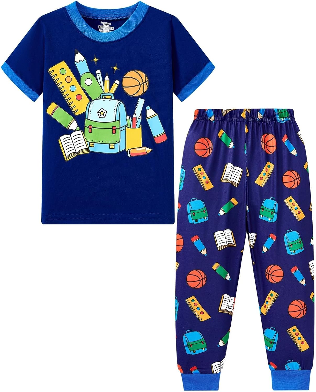 Toddler Boys Pajamas Set 100% Cotton Winter Warm 2 Piece Long Sleeve Pjs