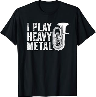 Juego Heavy Metal Tuba Player Camiseta