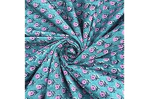 Indian Ethnic 100% Soft-as-A-Whisper Cotton Lawn Hand Block Print Fabric