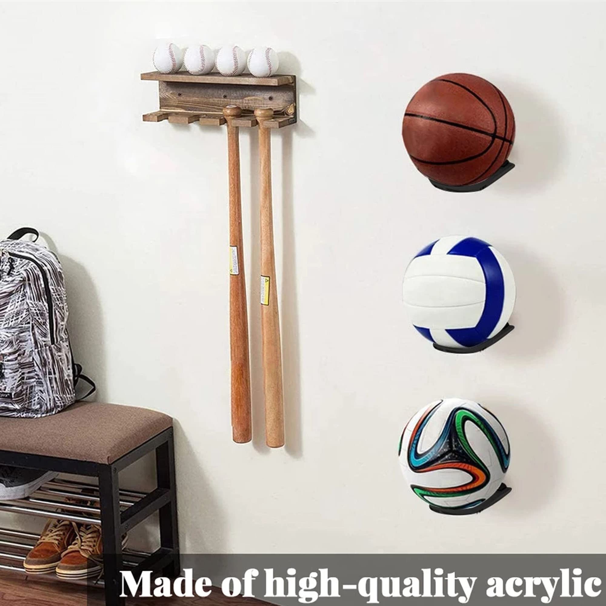 Supporti Per Palloni Trasparenti - 3 Pezzi In Acrilico - Per Calcio, Basket, Pallavolo - Display Da 13 Cm - Foto 4