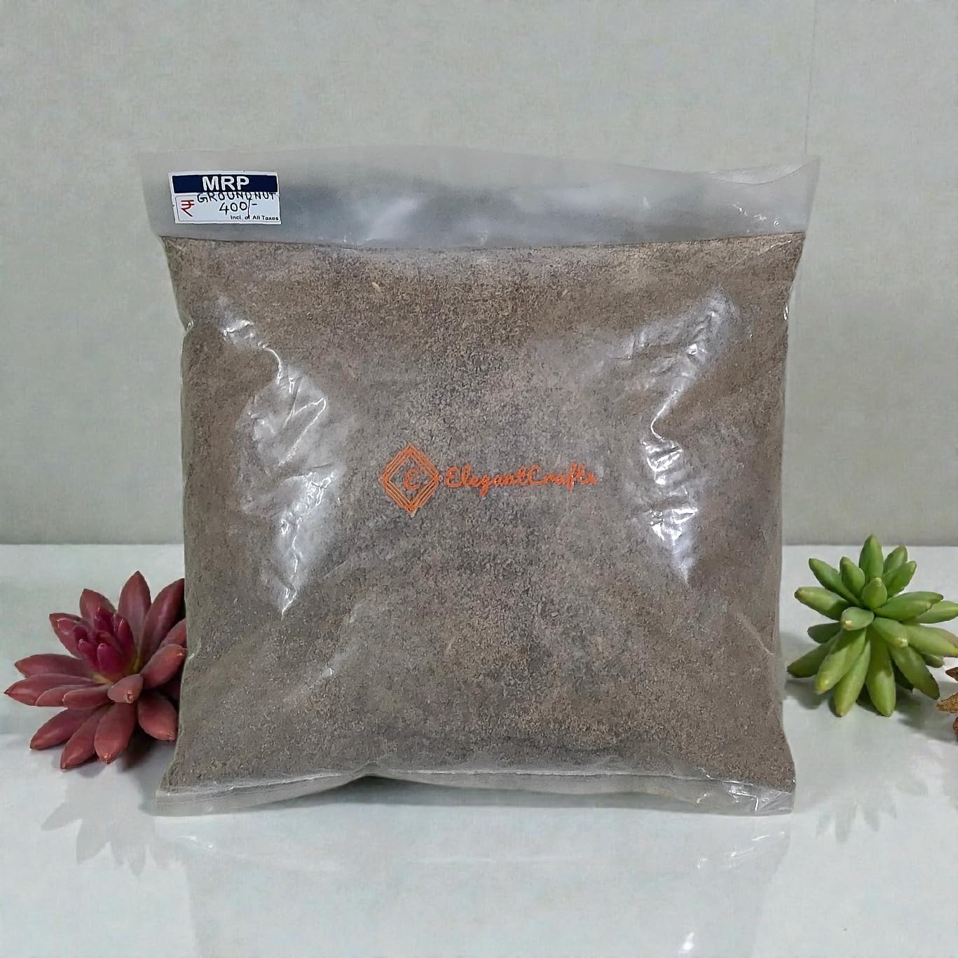 ElegantCrafts Groundnut Cake Powder/Kadalai Punnakku/Peanut Cakes/Badam Khol | Organic Fertilizer Manure for Plants and Gardening | 100% Natural Cold Pressed (950 gm) (Pack of 1)