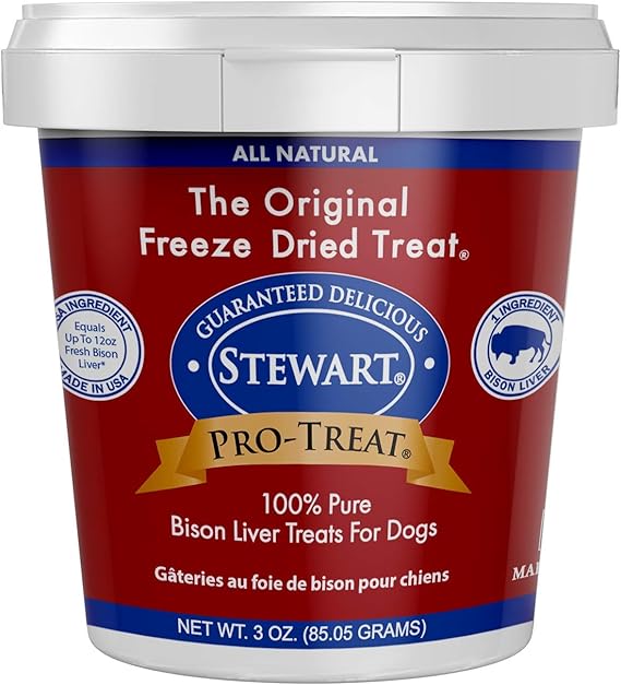 Stewart Freeze Dried Dog Treats Made in USA [Single