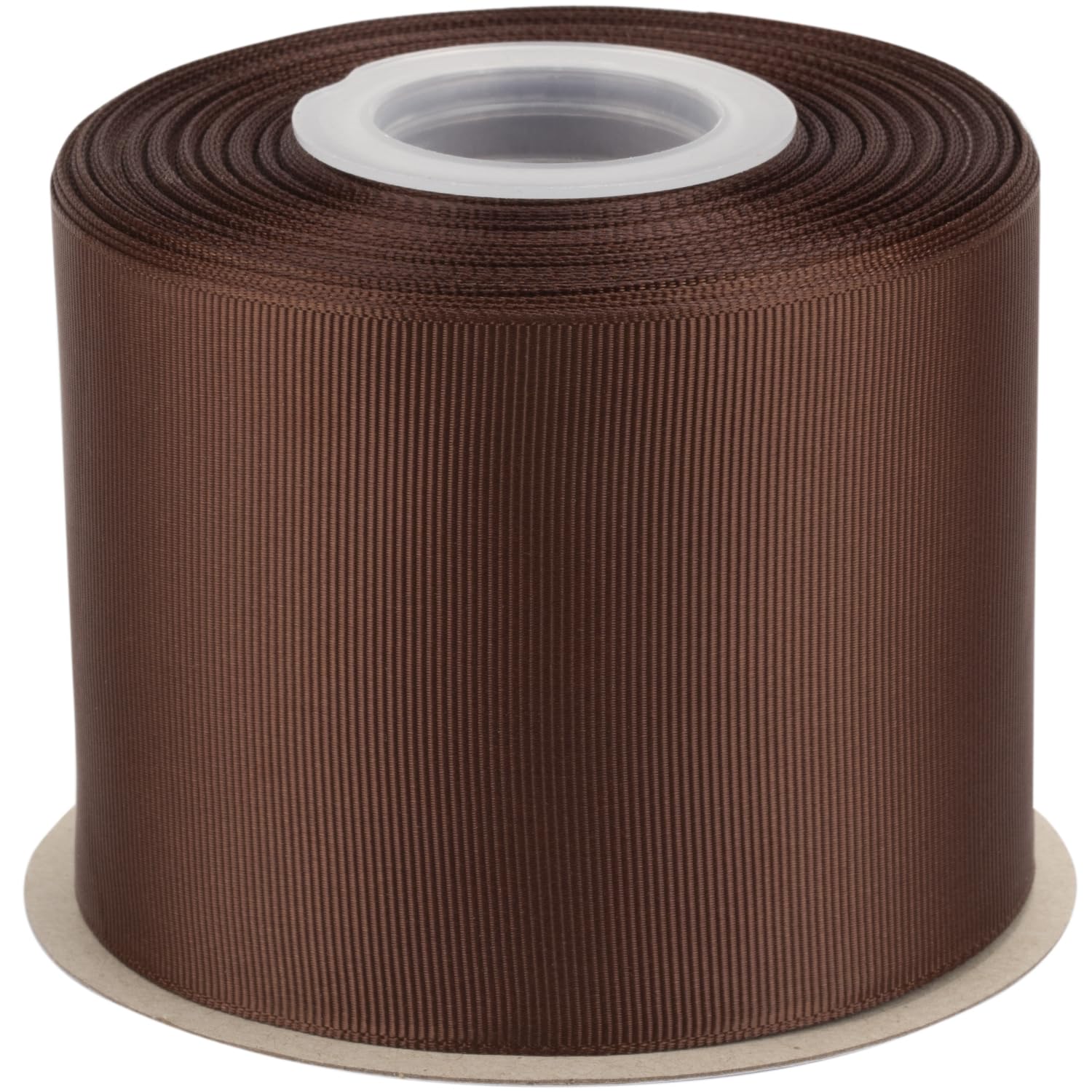 Ribbonitlux Grosgrain Ribbon 75mm x 22.5M Premium Polyester Craft Ribbon for Hair Bows, Gift Wrapping, Weddings & DIY Solid Brown(#850) 1 Roll