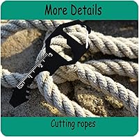 Vista 5 de 2PCS Keychain Bottle Opener Multi Tool, 100% Stainless Steel EDC Gadget, 6 Tools in 1