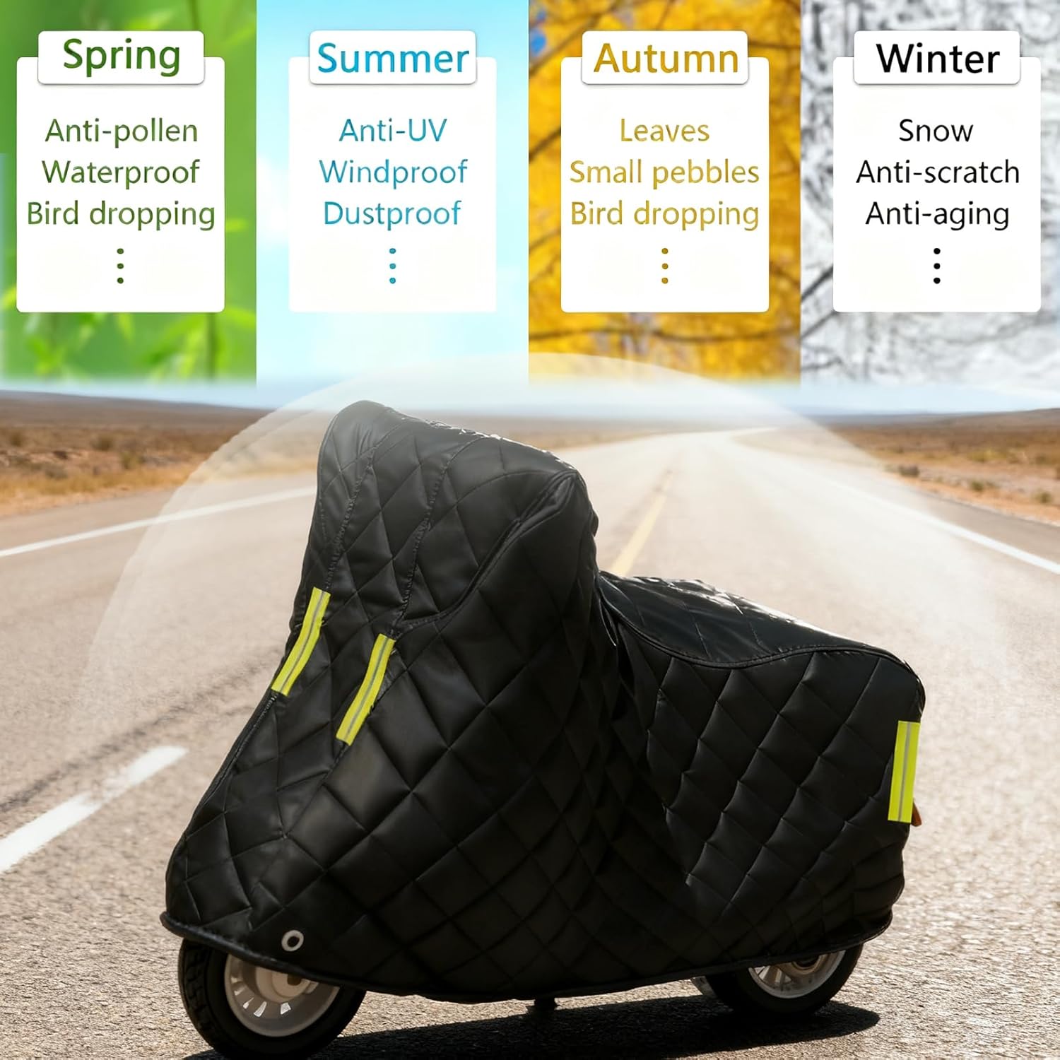 Motorcycle Cover for Honda CRF450RL,Full Enclosed Motorcycle Covers,All Season Weather Quality Waterproof Sun Hail Protection Outdoor Protection