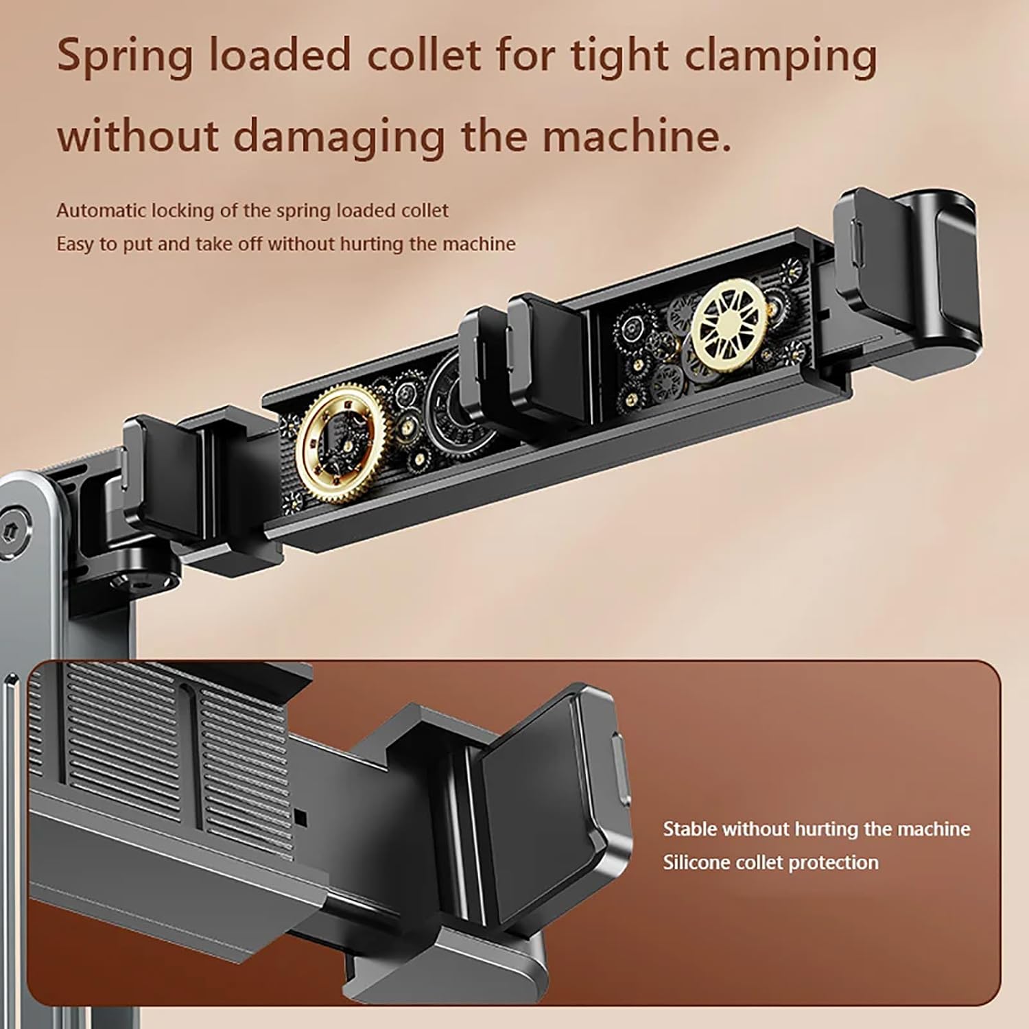 WYYHAA Adjustable Tablet Stand Holder, Multi-Angle Foldable Design Phone Arm Mount, Aluminum Alloy Cantilever Folding Bracket for Desk and Bed, Compatible with iPad, iPhones or Other 4"-12.9" Device