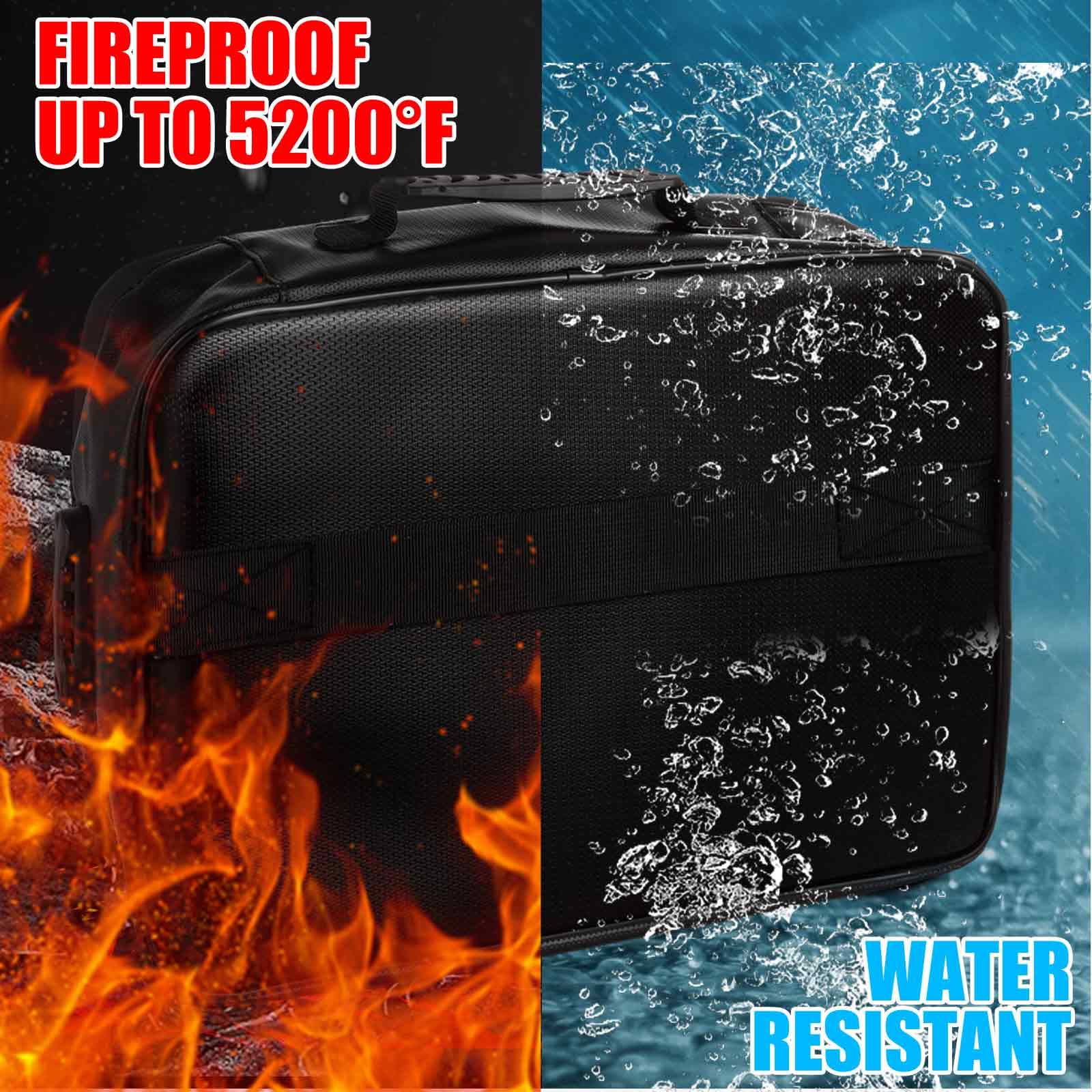 YOUNTHYE Fireproof Document Box, A4 Fire Proof File Box with Lock, 5200 ...