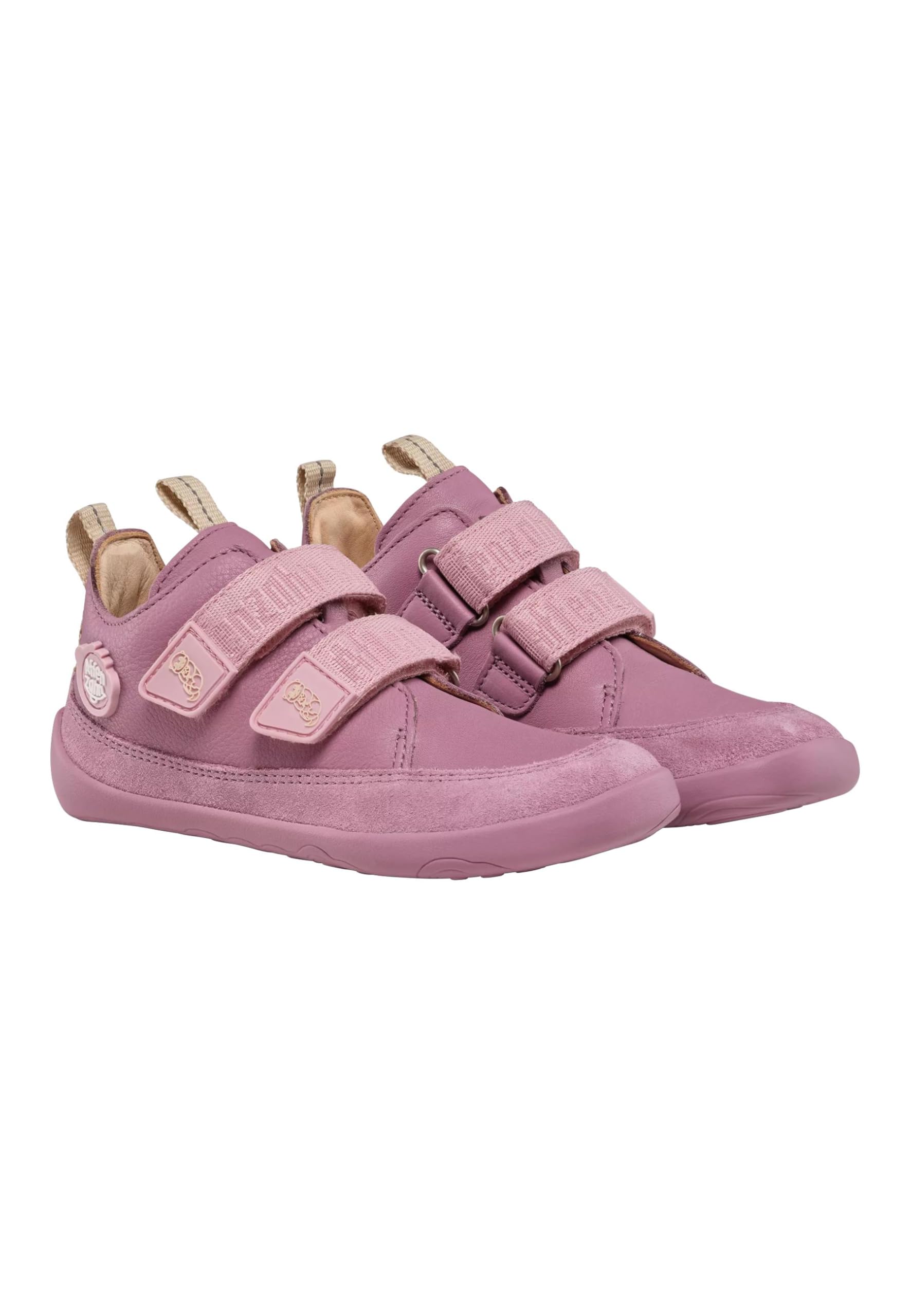 Affenzahn Scarpa Bassa Pelle Buddy con Chiusura in Strappo morbide Antiscivolo Flessibili Riflettenti per Ragazzi e Ragazze nelle Taglie 21-32