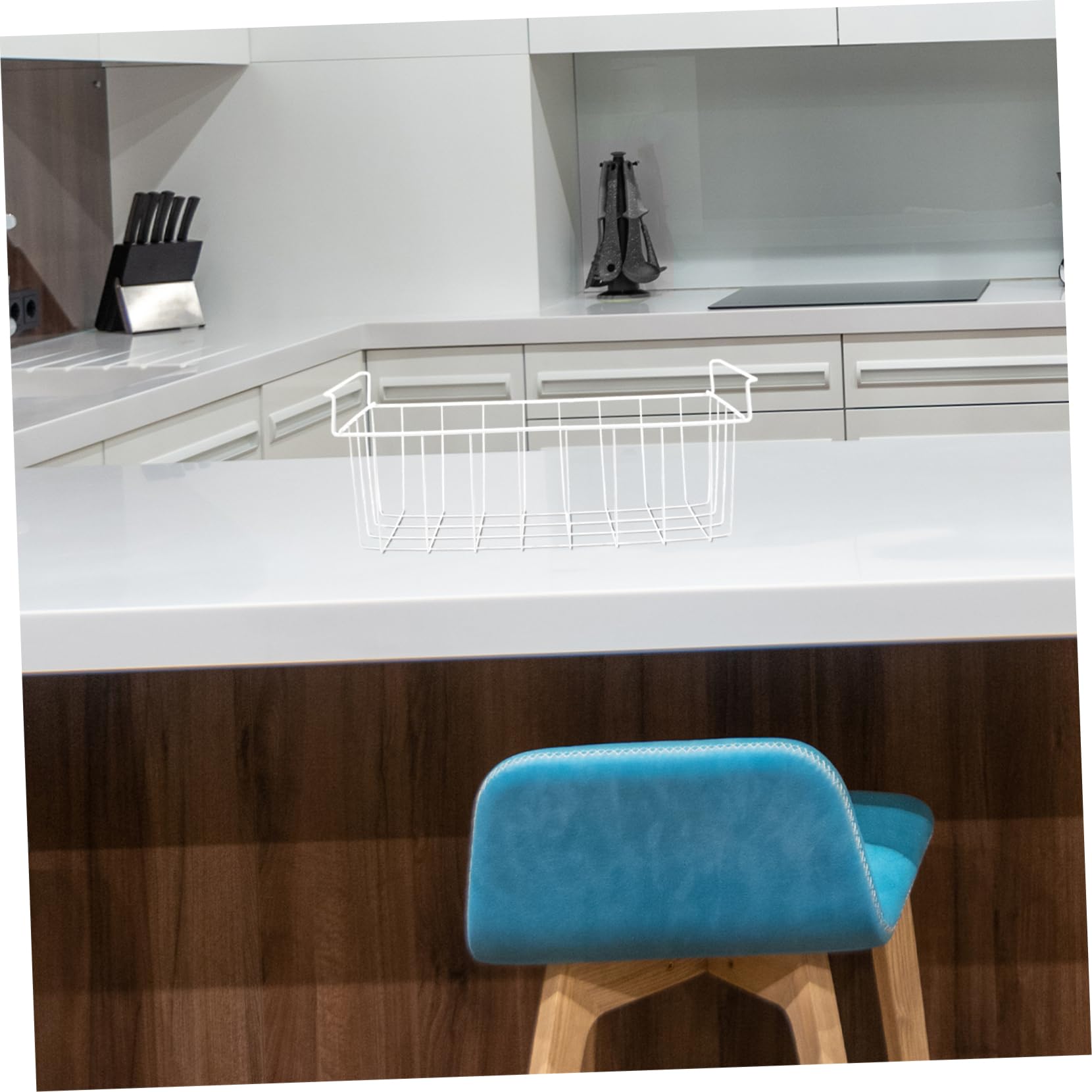 Gefrierschrank Organizer Drahtkorb Mit Trennwand Tiefer Rechteckiger Aufbewahrungskorb Stapelbar 53x22x20cm Für Gefrierfach Und Kühlschrank
