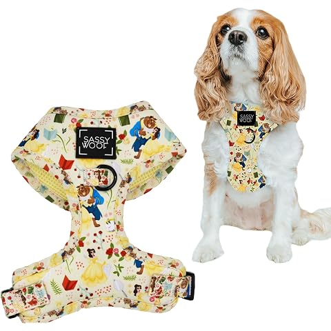 Sassy Woof Dog Adjustable Harness - Disney Princess Belle