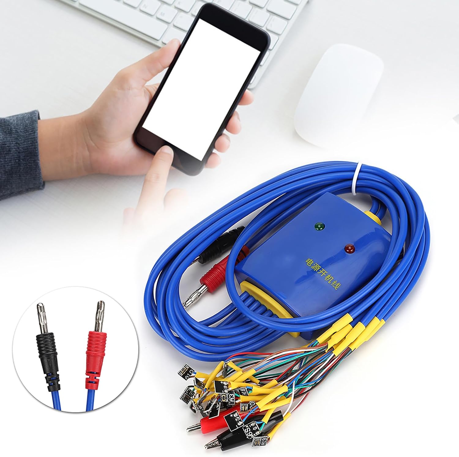 S115 Smart Power Supply Test Cable, Smart Boot Line, Mobile Phone Repair Tool for Phones Multi Grade Safety, Quick Boot, reliables Repair Tool