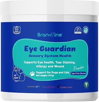 Eye Guardian for Cats and Dogs - Supports Eye Health, Tear Staining, Allergy and Wound 117g with MaquiBright Over Weight