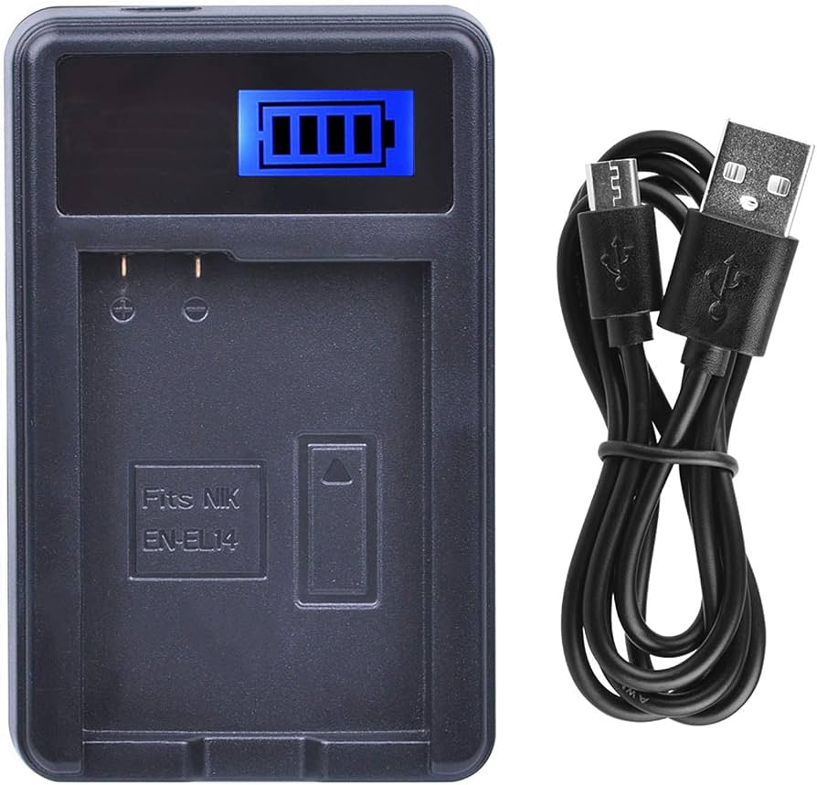 Amazon.com : Smart Slim LCD USB Battery Charger for Nikon Coolpix