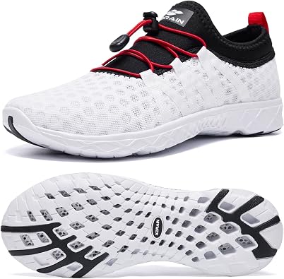 ALEADER Mens Quick Drying Aqua Water Shoes