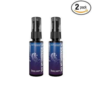 AADAR STRAIGHT UP Oil | Modern Ayurvedic Solution with 10 herbs | Increase Power and Energy | Lavang & Babchi 1 Ounce Pure & Natural No Side Effects pack of 2