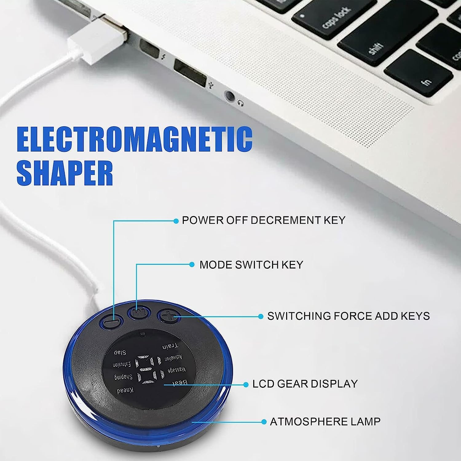BUYERZONE Body Massager Machine for Pain Relief Wireless Vibrating Massager 8 Mode & 19 Strength Level EMS Massager Mini Massager Butterfly Massager for Shoulder, Legs, Neck, Back Massager (1pcs) BUYERZONE Body Massager Machine for Pain Relief Wireless Vibrating Massager 8 Mode & 19 Strength Level EMS Massager Mini Massager Butterfly Massager for Shoulder, Legs, Neck, Back Massager (1pcs)